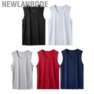 Newlanrode Mesh Sleeveless Shirt  Soft Breathable Athletic Tank Top Stylish Quick Dry for Gym Workout