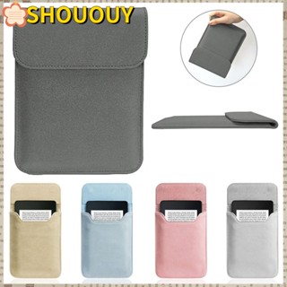 SHOUOUY กระเป๋าหนัง PU แบบบางพิเศษ สีขาว สําหรับ Kindle 6.8 นิ้ว