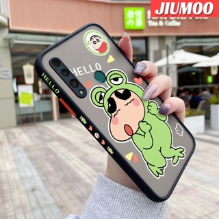 เคสมือถือ แบบใส ลายการ์ตูนชินจัง ขอบสี่เหลี่ยม กันกระแทก สําหรับ Huawei Y8P P Smart S