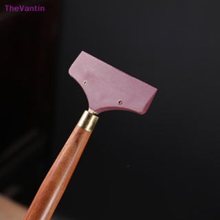 Thevantin ที่ขูดหนัง แบบบาง ด้ามจับแฮนด์เมด DIY สําหรับเย็บหนัง งานฝีมือ