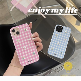 For เคสไอโฟน 14 Pro Max [Baroque Style Diamond Grid] เคส Phone Case For iPhone 14 Pro Max Plus 13 12 11 For เคสไอโฟน11 Ins Korean Style Retro Classic Couple Shockproof Protective TPU Cover Shell