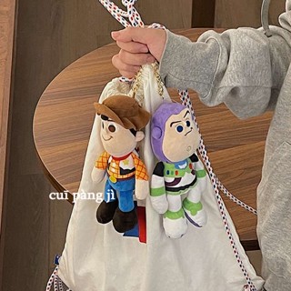 พวงกุญแจ จี้ตุ๊กตา Toy Story Buzz Lightyear Woody น่ารัก เหมาะกับของขวัญ สําหรับกระเป๋านักเรียน