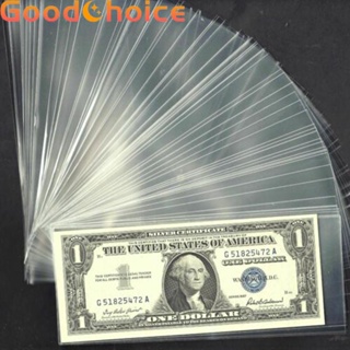 【Good】Paper Money holder Case Pocket Clear Protector Collections Transparent【Ready Stock】