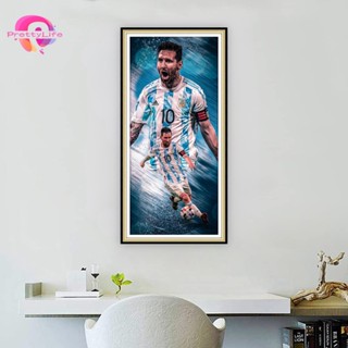 【PL】ภาพวาดปักเพชร ปักครอสสติตช์ ลาย Messi 5d ขนาด 30x60 ซม. สําหรับตกแต่งบ้าน ห้องนั่งเล่น ห้องนอน ห้องรับประทานอาหาร