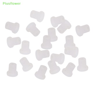 (Plusflower) จุกยางซิลิคอน CISS DIY สีขาว 10 ชิ้น