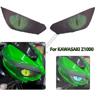 สติกเกอร์ติดไฟหน้ารถจักรยานยนต์ 3D สําหรับ KAWASAKI Z1000 Z 1000 2014 2015 2016