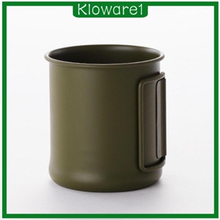 [Kloware1] แก้วกาแฟสเตนเลส โลหะ ทนทาน ใช้ซ้ําได้ สําหรับตั้งแคมป์