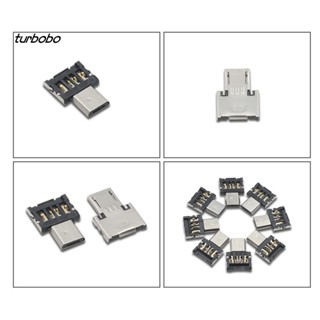 Turbobo อะแดปเตอร์แปลง Micro USB OTG ขนาดเล็ก แบบพกพา สําหรับเครื่องอ่านการ์ด แท็บเล็ต โทรศัพท์