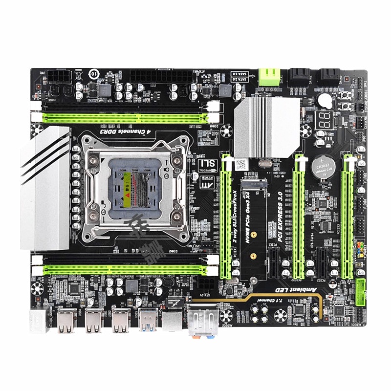 X79 บอร์ดขนาดใหญ่ LGA2011 เมนบอร์ดรองรับ 8G Server ECC หน่วยความจํา E5-2670 2690CPU ชุด