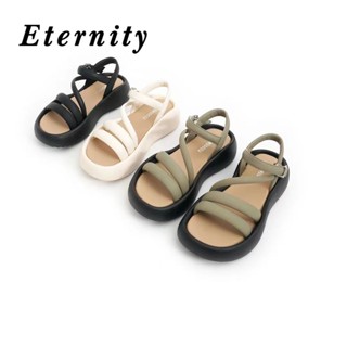 Eternity  รองเท้าส้นสูง สบายๆ แฟชั่น ส้นหนา 2023 ใหม่ สบาย ins พิเศษ สวย B28G0MH 36Z230909