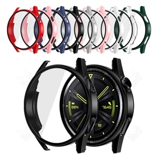 เคสป้องกันหน้าจอ ผิวด้าน พร้อมกระจกนิรภัย สําหรับ Huawei Watch 3 Pro GT2 2 42 มม. 46 มม. Huawei GT 2E