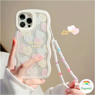 เคสโทรศัพท์มือถือแบบนิ่ม Tpu ใส กันกระแทก ลายหัวใจ ขอบหยัก สําหรับ iPhone 14 13 12 11 Pro Max X Xr Xs Max 8 7 6 6s Plus SE 2020