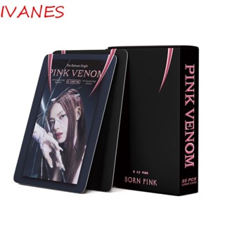 Pink VENOM โปสการ์ด รูปภาพไอดอล LISA JENNIE ROSE LISA คุณภาพสูง 55 ชิ้น ต่อชุด