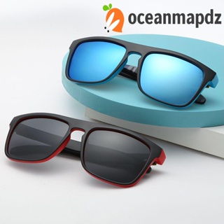 OCEANMAPDZ แว่นตากันแดด เลนส์โพลาไรซ์ ทรงสี่เหลี่ยม คุณภาพสูง สําหรับผู้ชาย เหมาะกับการตกปลา ขับรถ ตั้งแคมป์