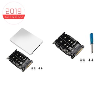 อะแดปเตอร์แปลง M.2 SSD เป็น U.2 2in1 M.2 NVMe และ SATA-Bus NGFF SSD เป็น PCI-E U.2 SFF-8639 PCIe M2