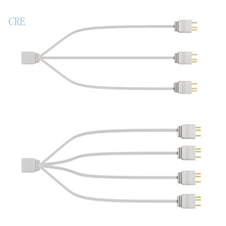 Cre สายเคเบิลแยก ARGB 5V 3Pin 5V ตัวเมีย เป็นตัวผู้ 3Pin ARGB 1-to-3 1-to-4