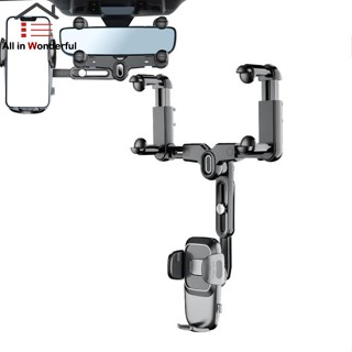 Ws เมาท์ยึดโทรศัพท์มือถือ ติดกระจกมองหลัง หมุนได้ 360 องศา สําหรับรถยนต์