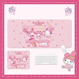 Kam แผ่นรองเมาส์ กันน้ํา ขนาดใหญ่ 800 มม. X 300 มม. พิมพ์ลายการ์ตูน Sanrio Melody HD สําหรับตกแต่งโต๊ะคอมพิวเตอร์ สํานักงาน