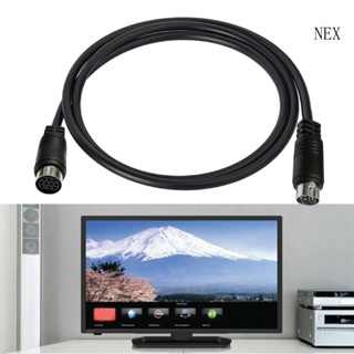 Nex สายเคเบิลอะแดปเตอร์ 10Pin S-Video ตัวผู้ เป็นตัวเมีย สําหรับโปรเจคเตอร์ VCR DVD Mini Din 10Pin 3 1 5 1 0