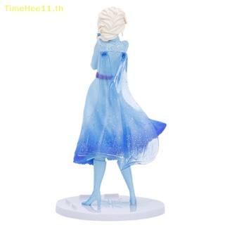 Timehee ตุ๊กตาฟิกเกอร์ PVC การ์ตูนเจ้าหญิงเอลซ่า Frozen Snow Queen Fire Dragon In Hand ขนาด 21 ซม. ของขวัญวันเกิดคริสต์มาส สําหรับเด็ก