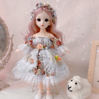 ตุ๊กตา BJD 3D 1/6 23 ข้อต่อ 30 มม. พร้อมเสื้อผ้า ของเล่น สําหรับเด็กผู้หญิง