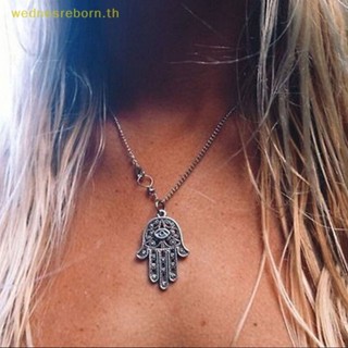 # Wnth # สร้อยคอโซ่ จี้สัญลักษณ์ Hamsa Fatima Hand Evil Eye