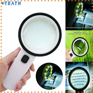 Teak Loupe 30X แว่นขยาย Led เครื่องมือส่องสว่างสําหรับซ่อมแซมเครื่องประดับ