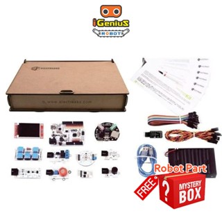 ฟรี🎁ของแถม ! ชุดคิท Arduino รวมเซ็นเซอร์และอุปกรณ์อิเล็กทรอนิกส์ Elecfreaks Advanced Kit เขียนโปรแกรม Robot หุ่นยนต์