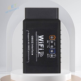 [Getdouble.th] เครื่องตรวจจับความผิดพลาดของรถยนต์ OBD2 WIFI ELM327 V1.5 โค้ด 9-16V [Getdouble.th]