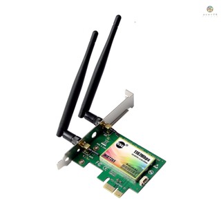 อะแดปเตอร์การ์ดเครือข่าย WiFi AC 1200Mbps BT4.0 PCIe ไร้สาย 5.8GHz 2.4GHz Dual Band PCI Express