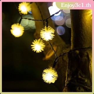 ไฟพลังงานแสงอาทิตย์ลานกลางแจ้ง LED Dandelion Light String ไฟสีขนาดเล็ก Garden Villa ตกแต่งกลางแจ้งกันน้ำไฟต้นไม้ LIFE09