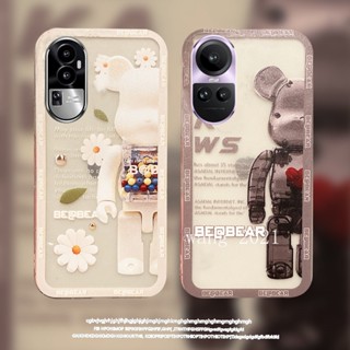 พร้อมส่ง ใหม่ เคสโทรศัพท์มือถือแบบนิ่ม ใส ลายการ์ตูนหมีน่ารัก บาง สําหรับ OPPO Reno10 Reno10 Pro+ Plus 5G OPPO A78 4G 2023 Reno10 Pro 5G