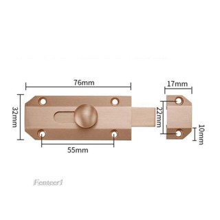 [Fenteer1] กลอนล็อคประตูสไลด์ ทองเหลือง กันสนิม แบบหนา อเนกประสงค์