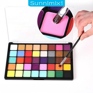 [Sunnimix1] ชุดพาเลทสีเพ้นท์ร่างกาย 40 สี สําหรับแต่งหน้า เทศกาลดนตรี