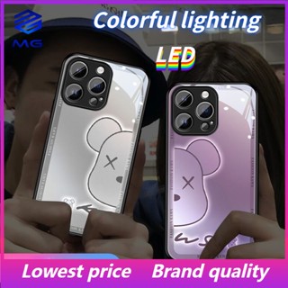 Mg เคสโทรศัพท์มือถือแบบแก้ว พร้อมไฟ LED สําหรับ Samsung S23ULTRA S23Plus S21Plus S22Plus S22ULTRA S20PLUS A53 A73 A12 A14 A72 A71 A52 A51 A32 A21S NOTE10 10Plus NOTE20ultra beer 04