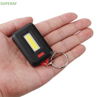 Superaf พวงกุญแจไฟฉาย LED COB ขนาดเล็ก กันน้ํา แบบพกพา สําหรับตั้งแคมป์ ขายดี