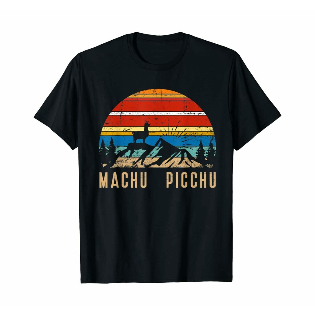 พร้อมส่ง เสื้อยืด ผ้าฝ้าย แบบนิ่ม พิมพ์ลาย Machu Picchu Peru Souvenir Quote ระบายอากาศ ออกแบบดี แฟชั