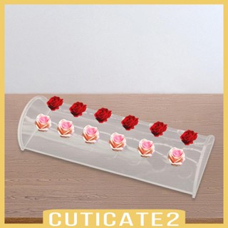 [Cuticate2] แจกันดอกไม้อะคริลิคใส ทรงครึ่งวงกลม สําหรับตกแต่งบ้าน งานวันเกิด