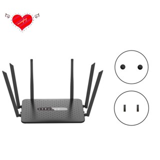 เราเตอร์ Wifi ไร้สาย 1200Mbps 6 เสาอากาศ 2.4G&amp;5GHz AP/Dial Mode Wifi Repeater สําหรับบริษัทในบ้าน