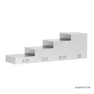 Pop บล็อกเหล็ก 1018 4 ขั้น สําหรับเกจวัดความหนาอัลตราโซนิก