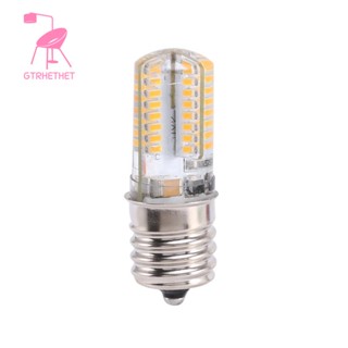 ซ็อกเก็ตหลอดไฟ E17 5W 64 LED 3014 SMD สีขาวอบอุ่น AC 110V-220V