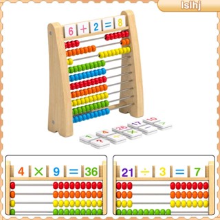 [Lslhj] ชุดกรอบลูกคิดไม้ Montessori สําหรับเด็กก่อนวัยเรียน