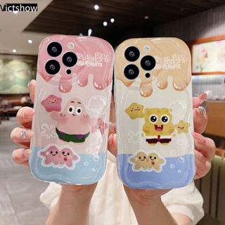 เคสโทรศัพท์มือถือ ขอบโค้ง ลายไอศกรีมสพันจ์บ็อบน่ารัก 3D แวววาว สําหรับ VIVO Y22 Y22S Y35 Y12S Y12 Y20 Y15S Y15C Y91C Y21 2021 Y16 Y21A Y56 Y02A Y21T Y30 Y21S Y21E Y21G Y20S Y12i Y3S Y33T Y15A Y01 Y02 Y01A Y91 Y30i Y93 Y95 Y15 Y17 Y50