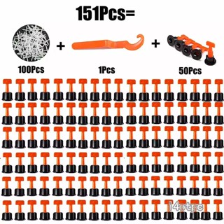 I4otpc ชุดเครื่องมือปรับระดับความสูงกระเบื้อง สําหรับพื้นผนัง 151 ชิ้น ต่อชุด