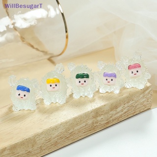 [WillBesugarT] ตุ๊กตากระบองเพชร เรืองแสง ขนาดเล็ก สําหรับตกแต่งบ้านตุ๊กตา 2 ชิ้น