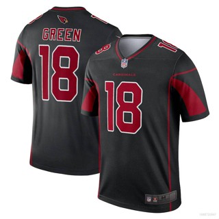 Qy NFL Arizona Cardinals Jersey Moore เสื้อยืดลําลอง แขนสั้น คอกลม พิมพ์ลายฟุตบอล สีเขียว สําหรับเล่นกีฬา