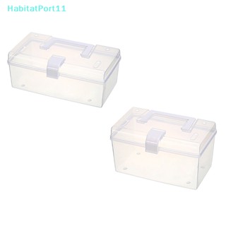 Habitatport กล่องเก็บหน้ากากอนามัย กันน้ํา กันฝุ่น จุของได้เยอะ พร้อมที่จับ