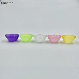 Sunstar เรซิ่นเรืองแสง รูปรองเท้า ขนาดเล็ก สีทอง DIY สุ่มสี 5 ชิ้น