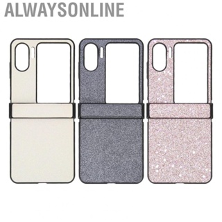 Alwaysonline Flip Screen Phone Case  Wearproof Easy To Clean Portable Glitter Design ABS for Fashion Find N2