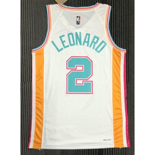 Nba San Antonio Spurs No. ปี 2022 ที่ไม่เหมือนใคร เสื้อกีฬาบาสเก็ตบอล Leonard สีขาว 2 ชิ้น 576825